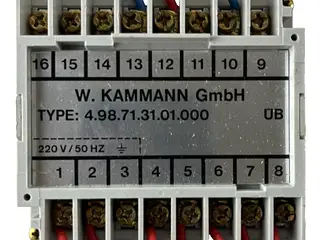 W. KAMMANN GmbH 4.98.71.31.01.000 relæ / Interface