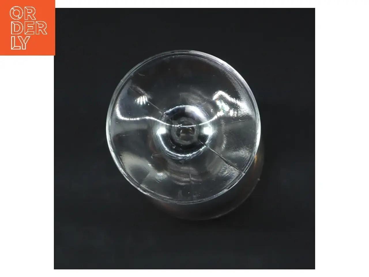 Billede 3 - Vinglas med guldkant (str. Ø 6 cm længde 18,5 cm)