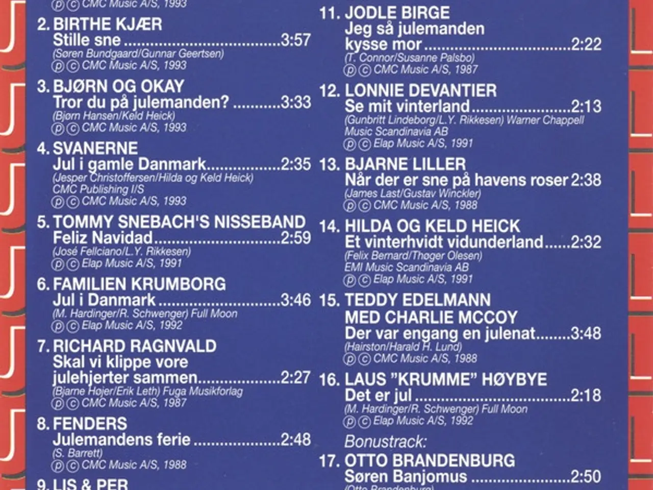 Billede 3 - Diverse kunstnere – En Rigtig Dansk Top Jul – CD