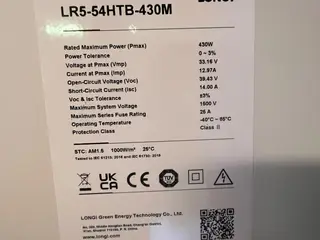 Helt nye solcellepaneler 2 stk. 430–435W 
