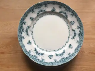 Smuk gammel flad tallerken