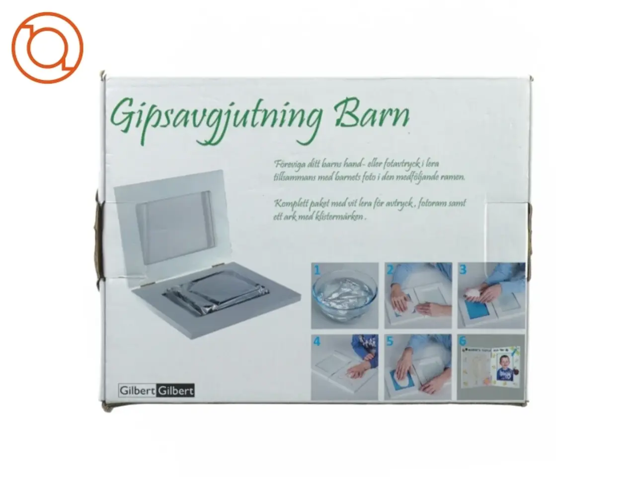 Billede 1 - Gips afstøbningssæt til babys hænder og fødder fra Gildet (str. 24 x 20 cm)
