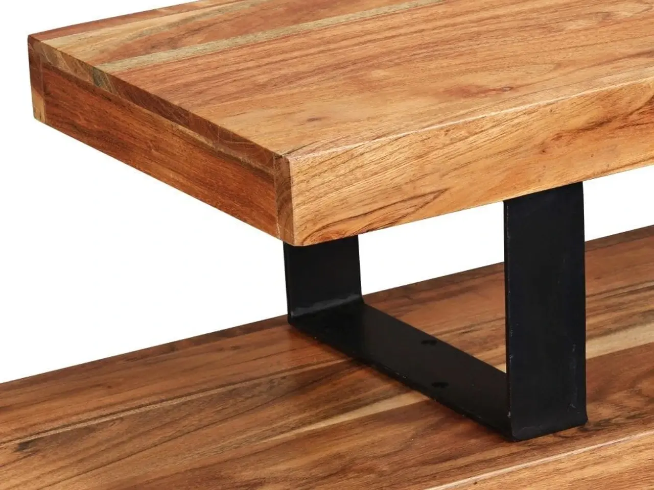 Billede 9 - TV-bord i massivt akacietræ - 2 dele