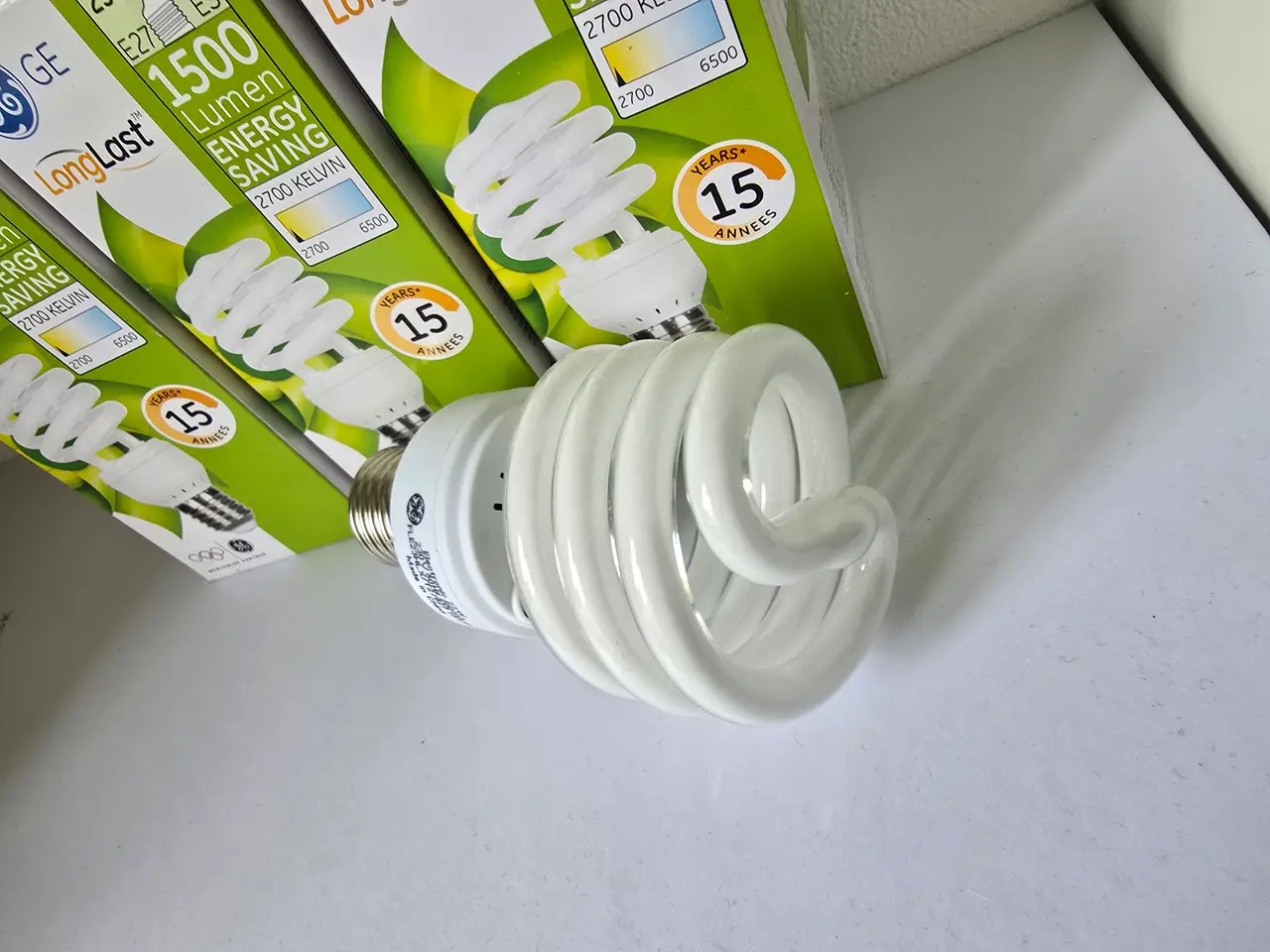 Billede 4 - El Pære GE CFL Twister 23W Longlife