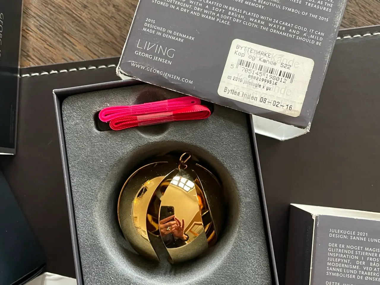 Billede 4 - Georg Jensen julekugler forgyldt, pris fra 