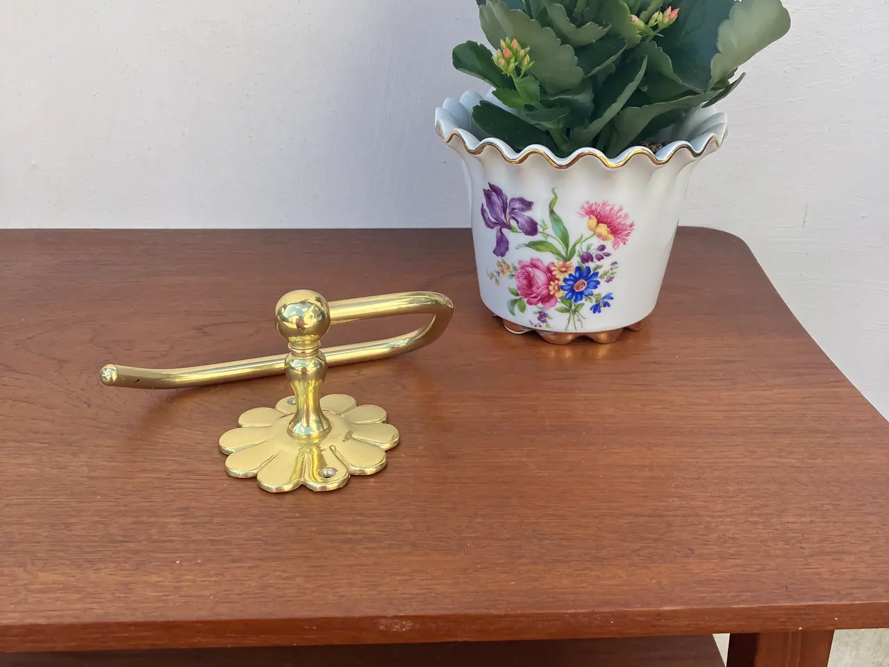 Billede 1 - Vintage toiletrulleholder i messing