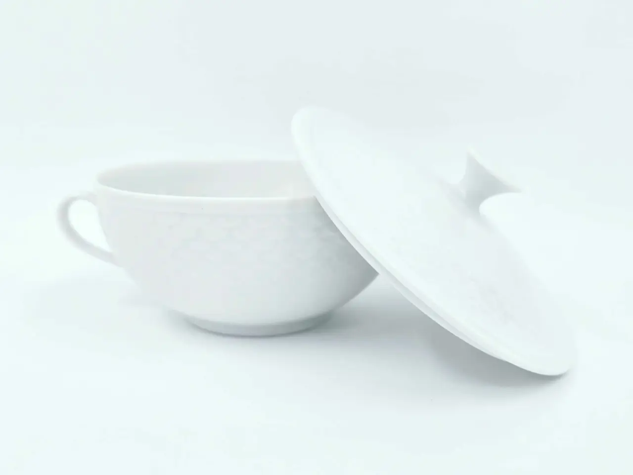 Billede 11 - Hvid Elegance Bouillonkop Porcelæn 