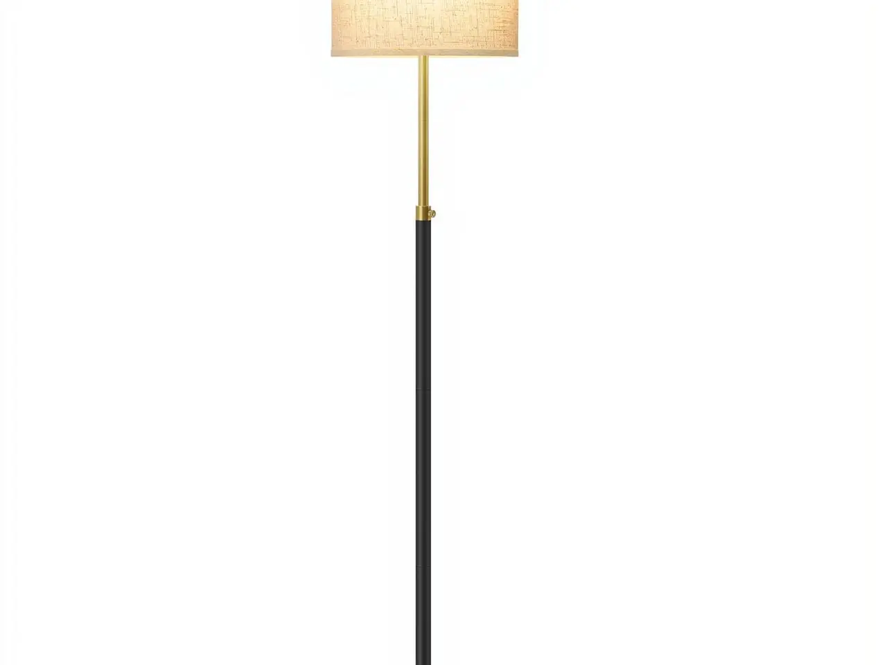 Billede 1 - Gulvlampe højdejusterbar 140-170 cm - guld-sort