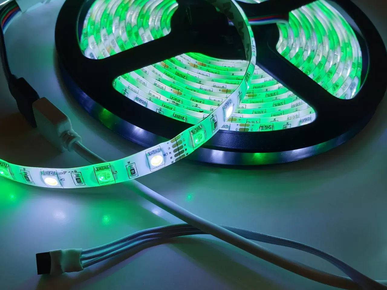 Billede 4 - 5m LED RGBW+W (Hvhd Kold) + Fjernbetjening
