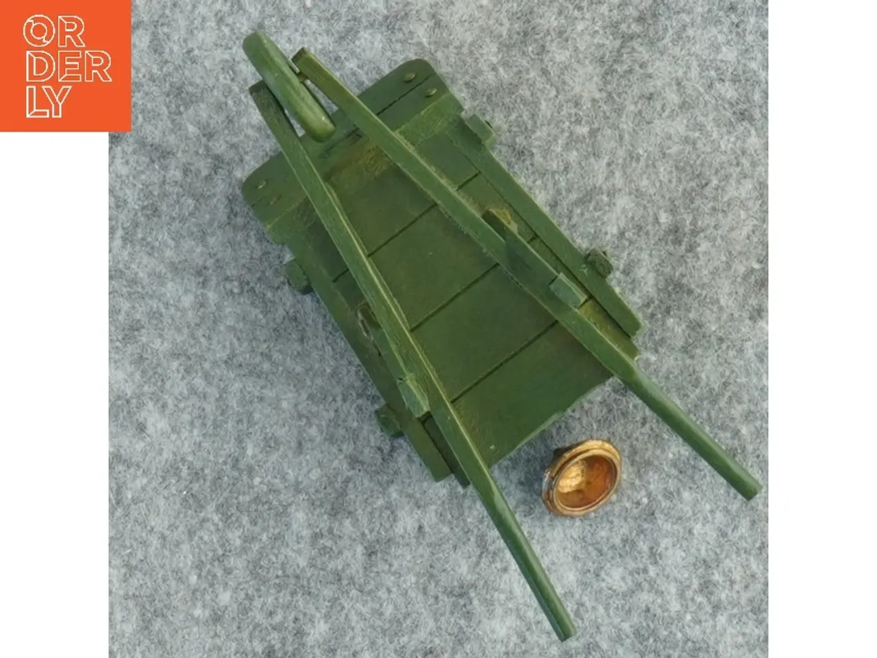 Billede 5 - Miniature trillebør, dukkehus tilbehør (str. 10x5 cm)