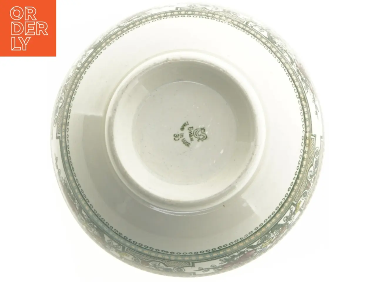 Billede 3 - Dekorativ porcelænsskål (str. 22 x 11 cm)