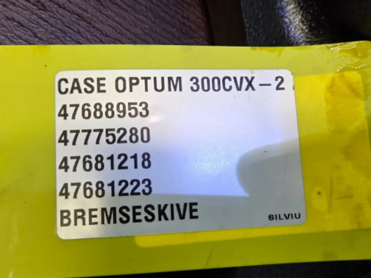 Billede 14 - Case Optum 300 Bremseskive 47688953