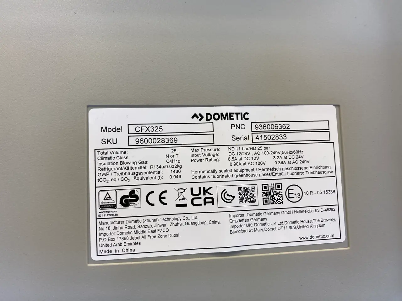 Billede 4 - Bærbar køle- /fryseskab DOMETIC CFX3