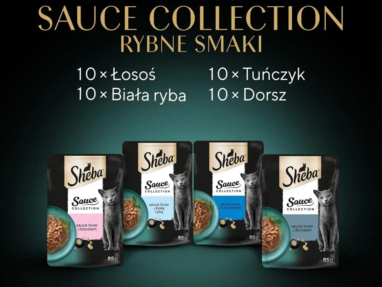 Billede 13 - Vådfoder til kat Sheba Sauce Collection fiskesmag - 40 x 85 g