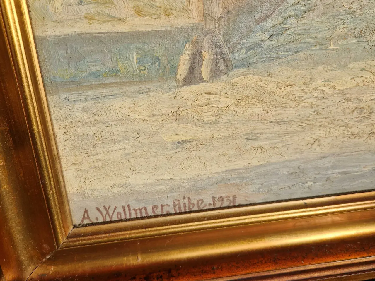 Billede 1 - Maleri af A. Wollmer