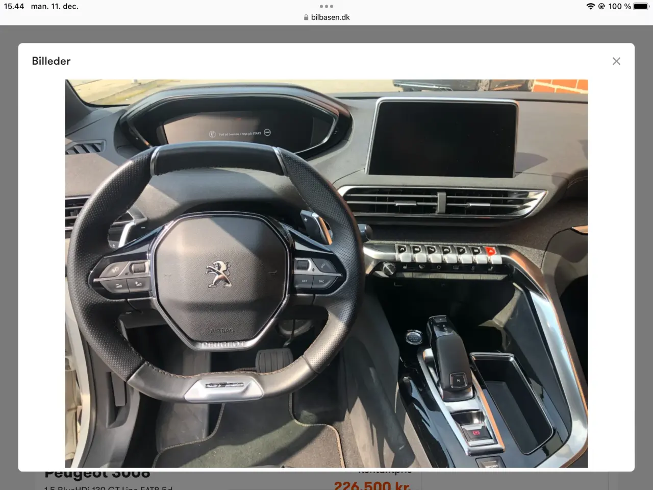 Billede 9 - Peugeot 3008 gt-line 1,5 HDI automatgear