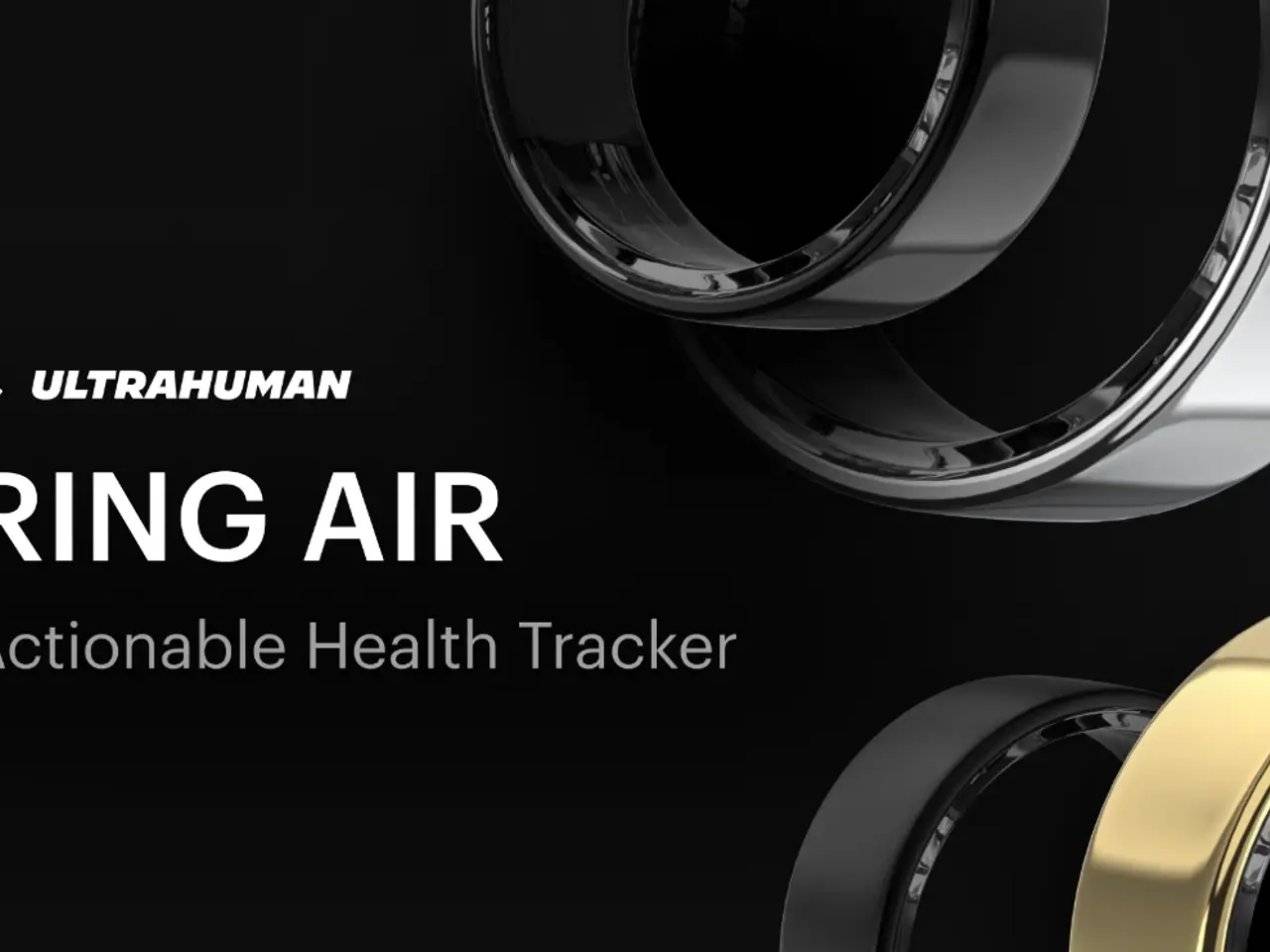 Billede 1 - Ultrahuman Ring Air Smartring Sort