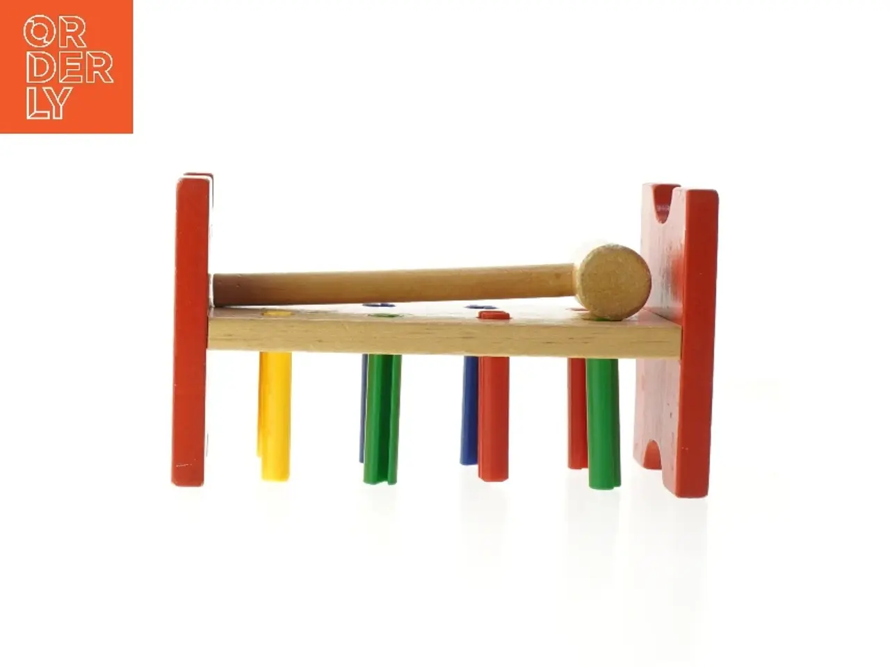 Billede 1 - Træ hammerbræt med hammer (str. 23x13x9 cm)
