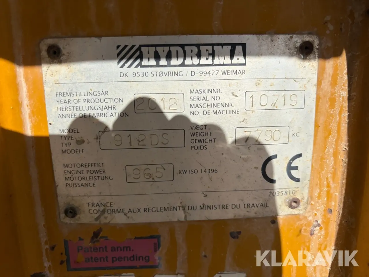 Billede 5 - Dumper Hydrema 912DS