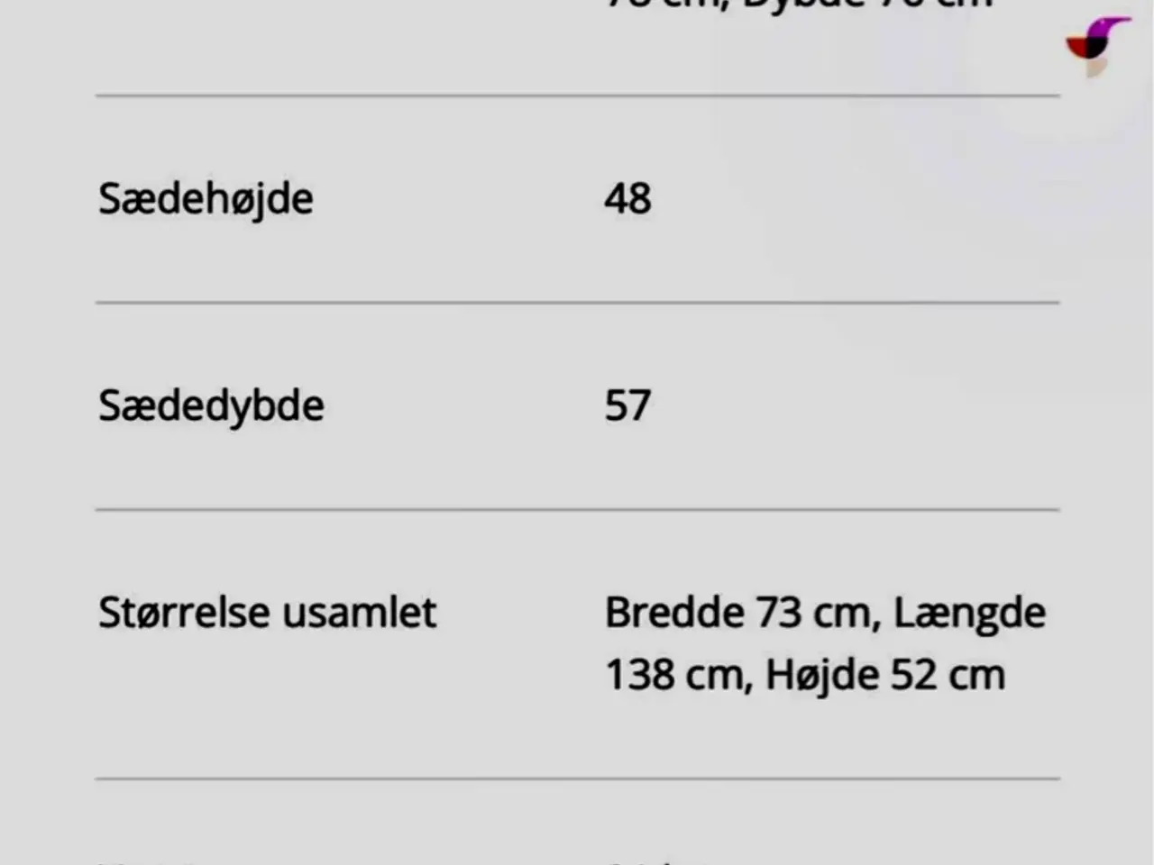 Billede 2 - Lille plys sofa