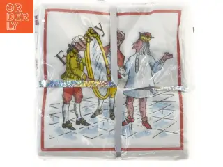 Servietter med eventyrillustrationer (str. 16x16 cm)