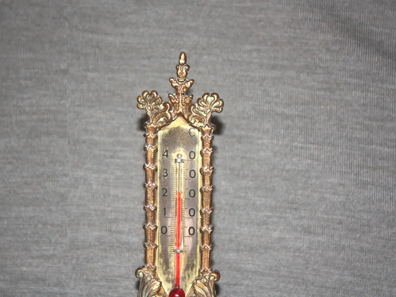 Billede 3 - Metal termometer stempel Daniel Møller Højde 15 cm