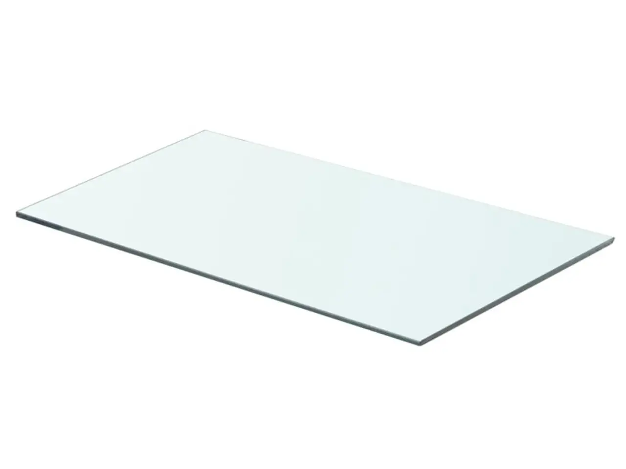 Billede 1 - Glashylde - klart hærdet glas 60 × 30 cm, 8 mm