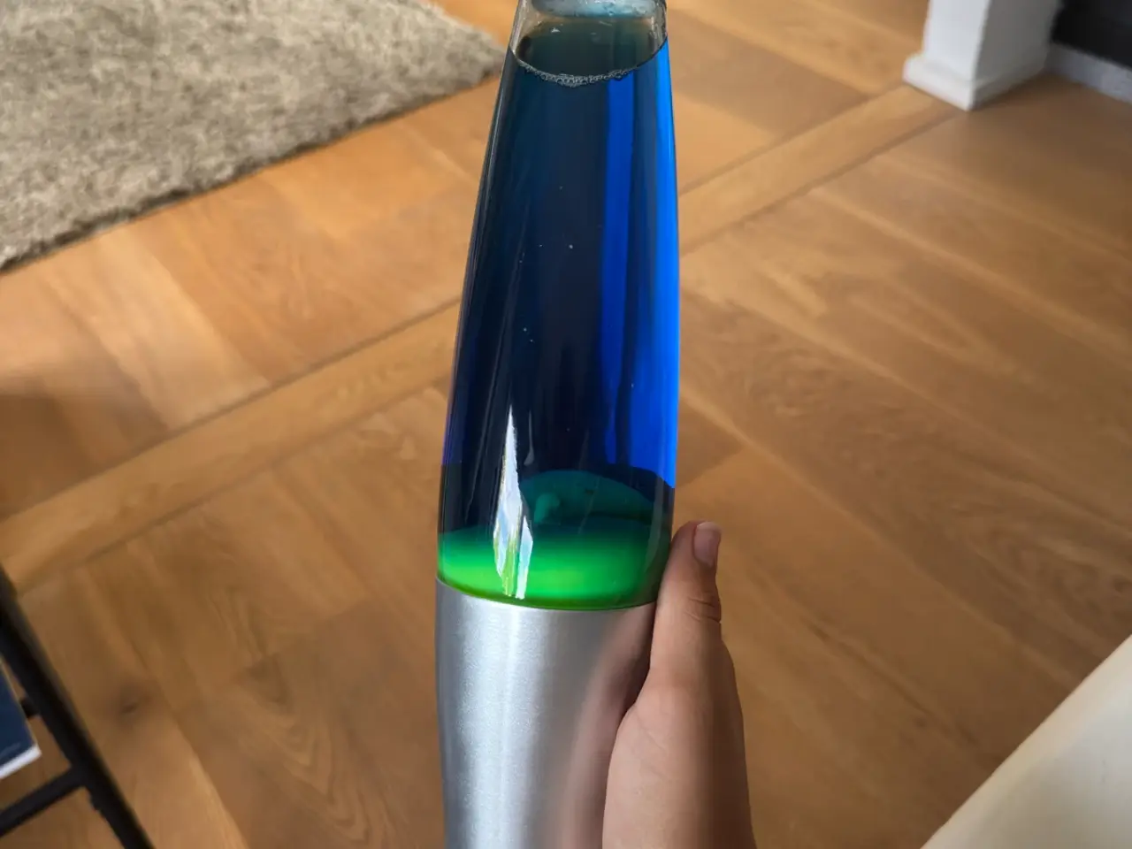 Billede 1 - Lava lampe blå og grøn