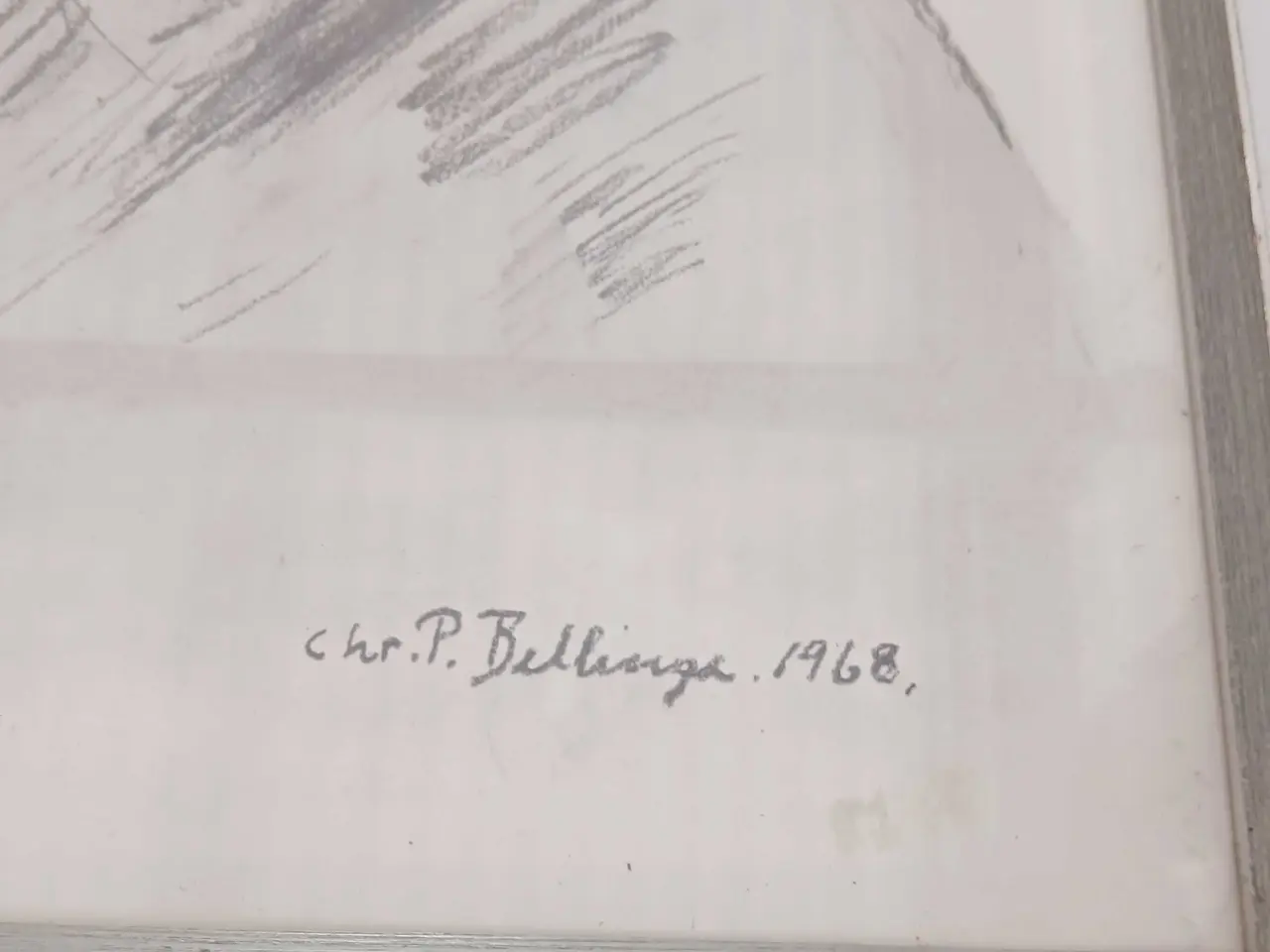 Billede 2 - Trykbillede, signeret Chr. P. Bellinge 1968