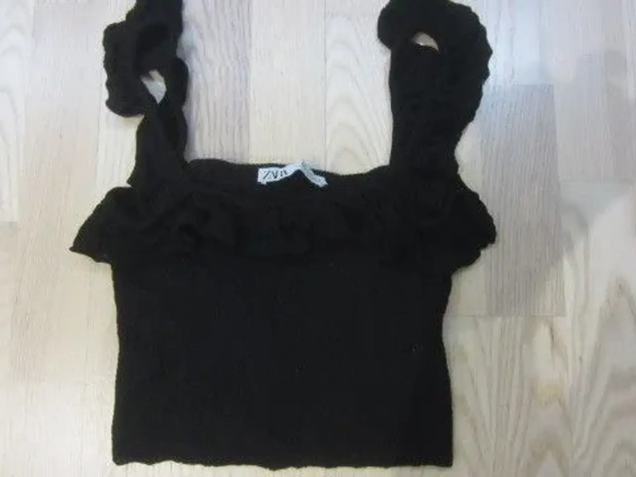 Billede 1 - Str. S, sort strik top