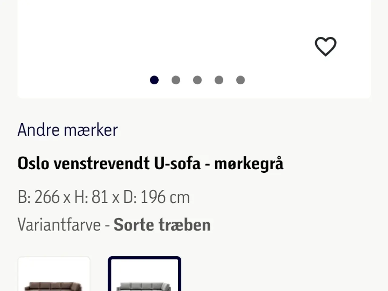 Billede 4 - Oslo U-sofa