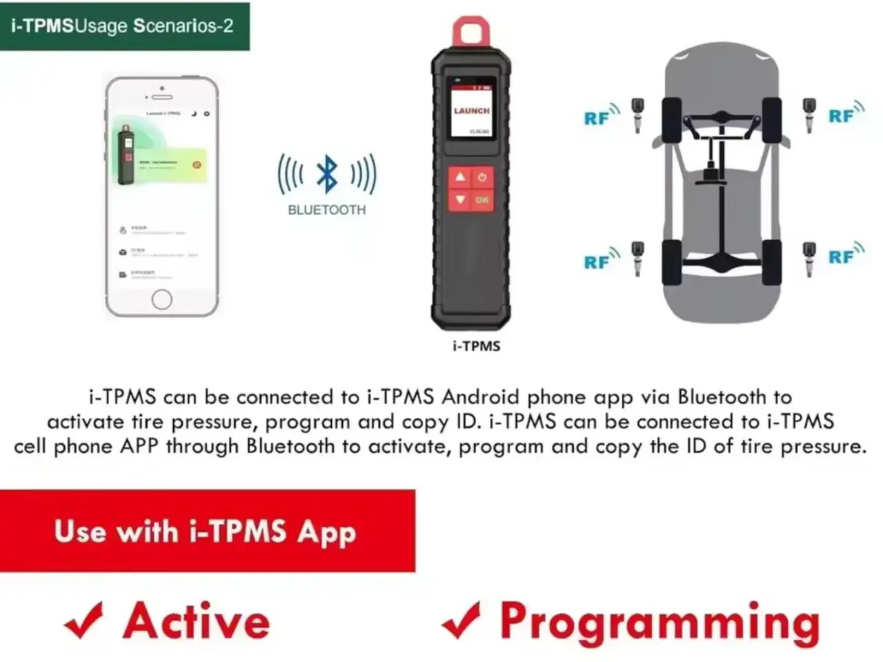Billede 3 - i-TPMS - TPMS Sensor kodnings og progreammerings enhed for Launch X-431serien og CRP-MOT