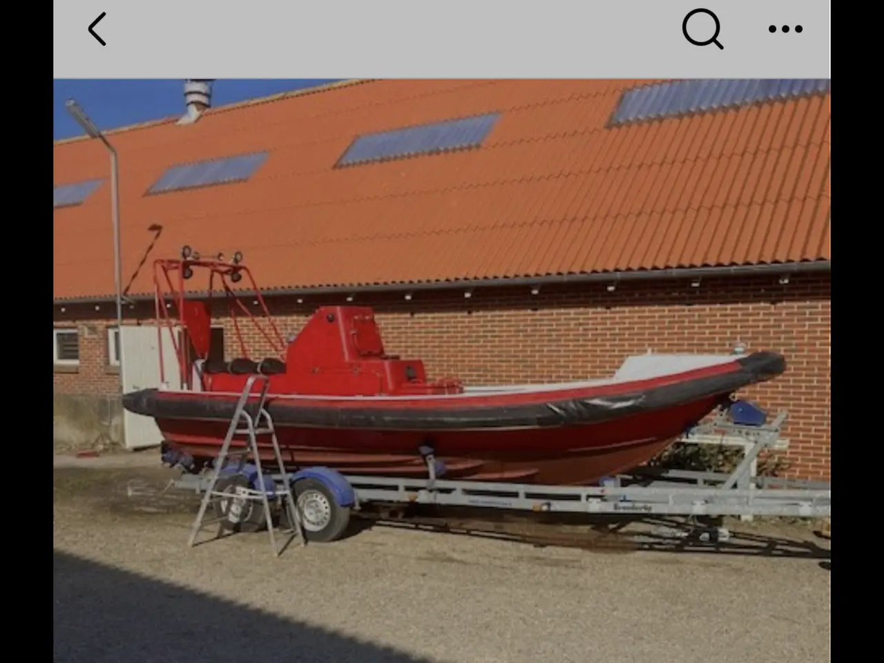 Billede 1 - RIB-MOB Alusafe m renoveret Volvo TAMP