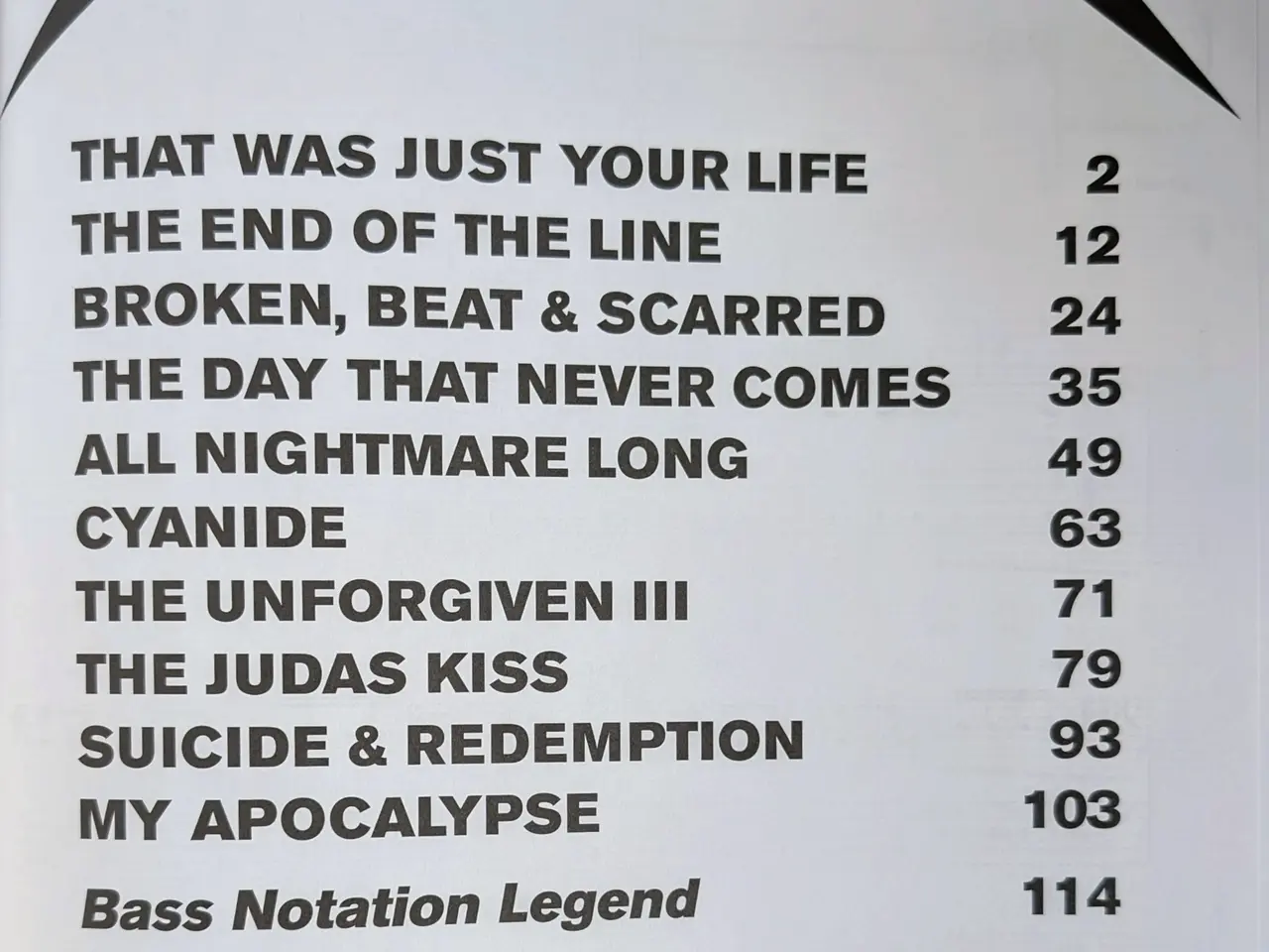 Billede 5 - Metallica - Death Magnetic, nodehæfte til bas