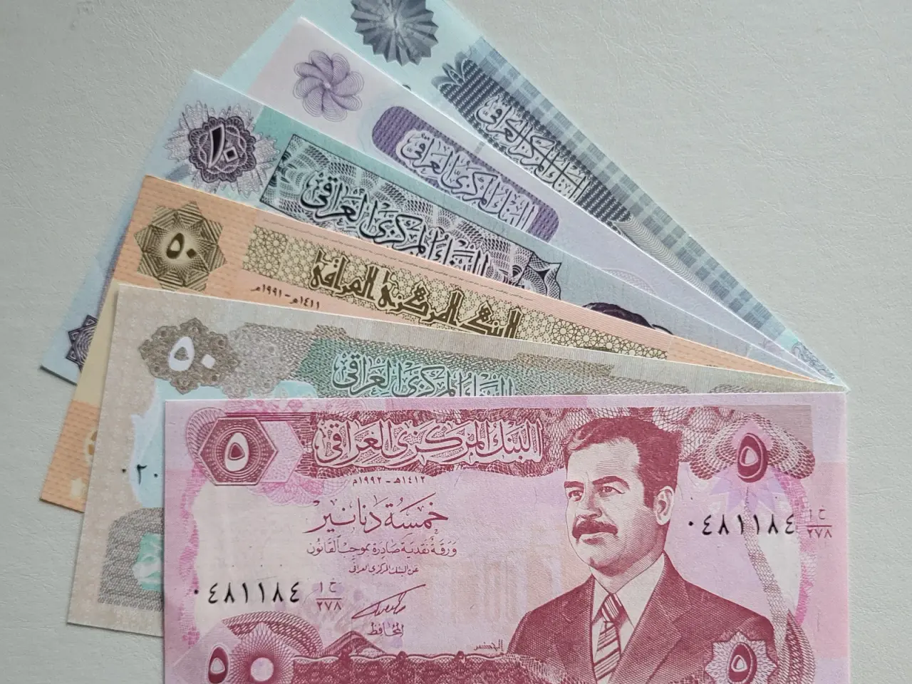Billede 1 - stk. Dinar sedler, Irak, Saddam Hussein