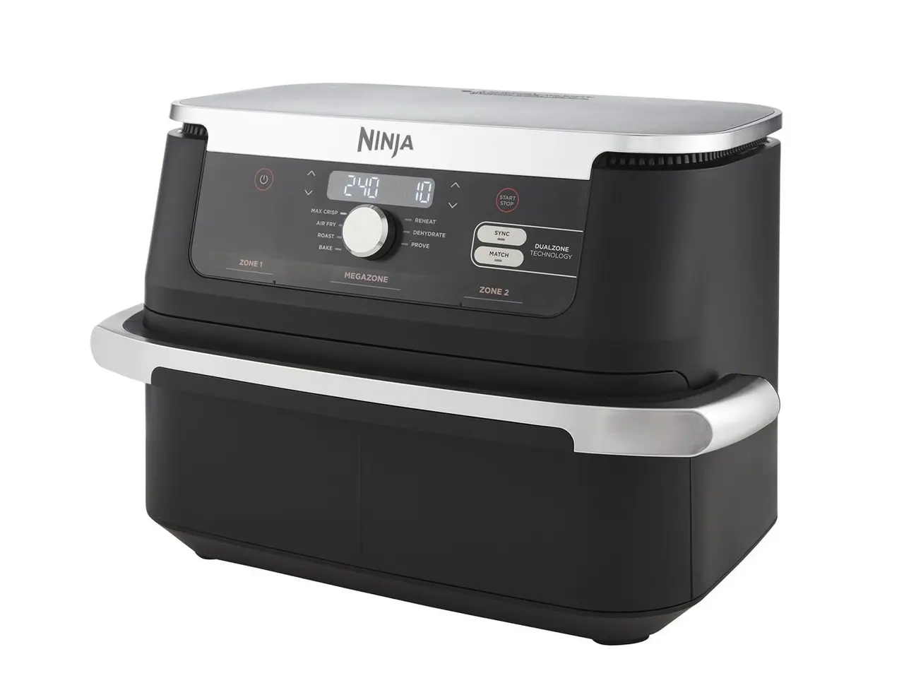 Billede 2 - Airfryer Ninja AF500EU Double 10,4 l - sort/rustfrit stål