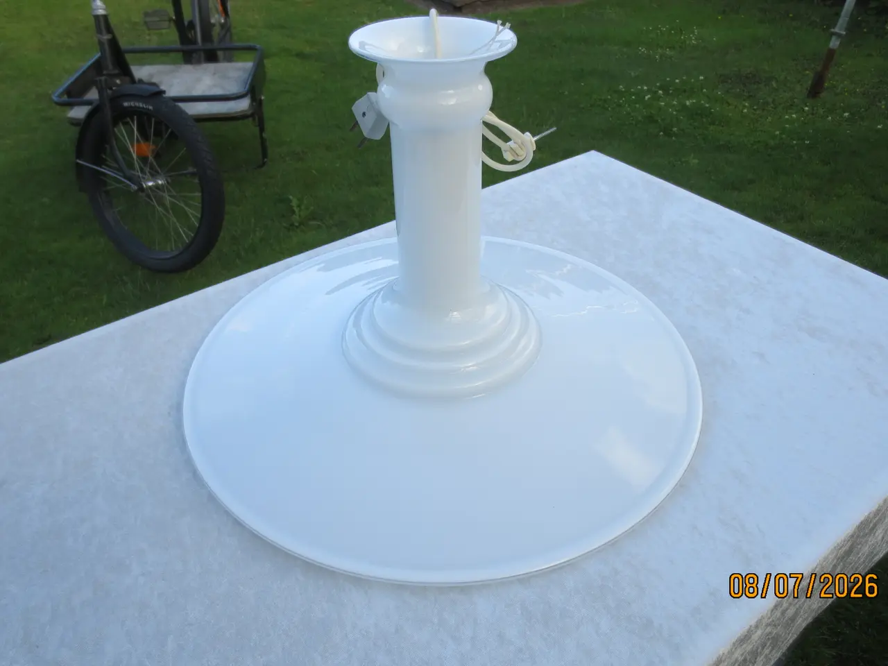 Billede 1 - 1 stk Stor Holmegaard Loftlampe Diameter 48 cm