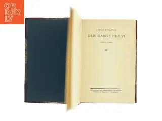 Den gamle præst af Jakob Knudsen (Bog)