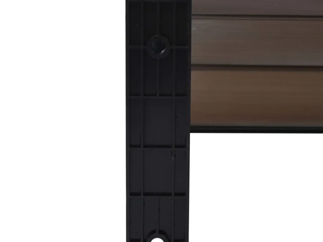 Billede 6 - Dørbaldakin 200 × 100 cm i polycarbonat - sort/gennemsigtig brun