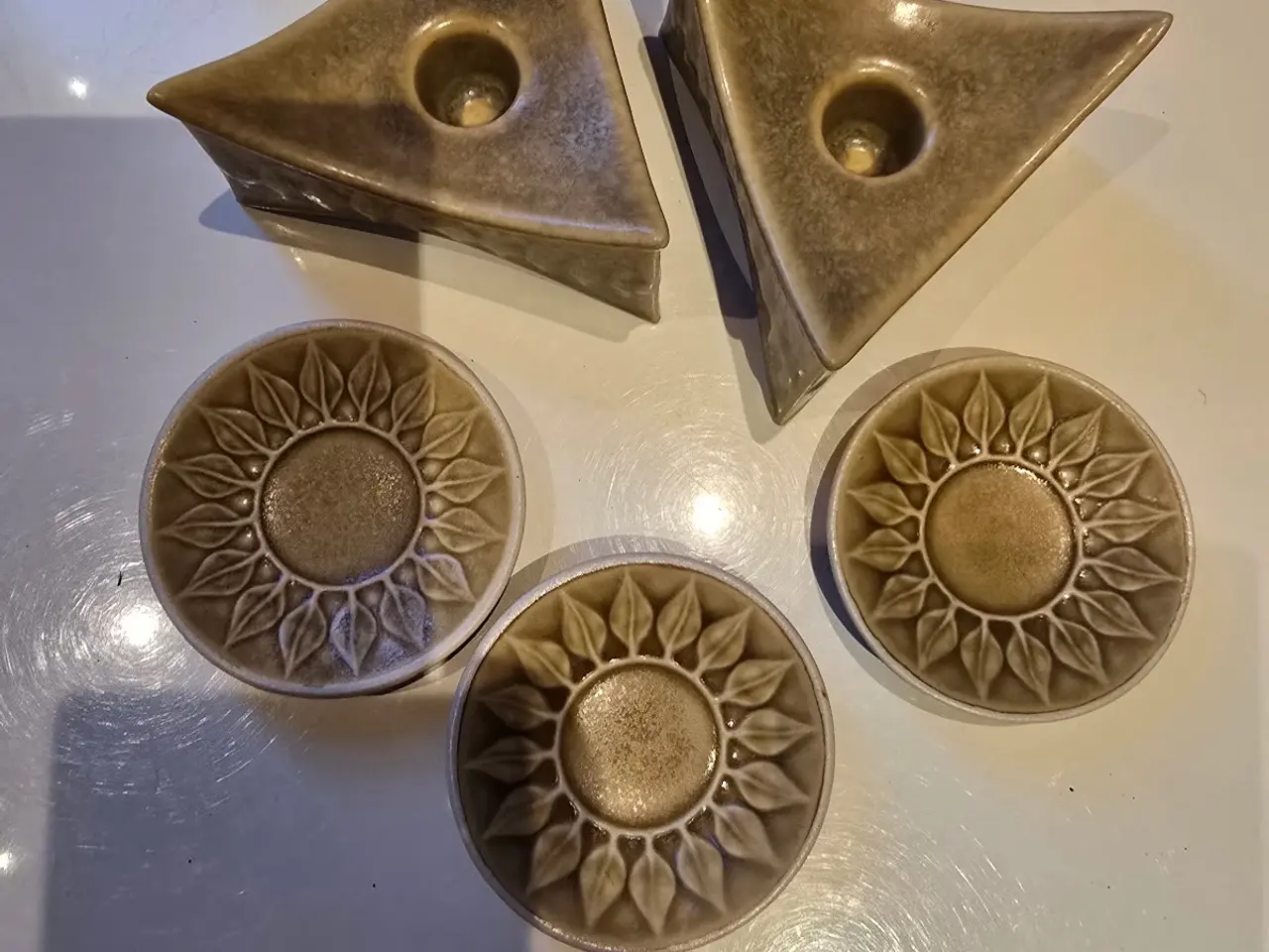 Billede 1 - Relief  lysestager smørbrikker