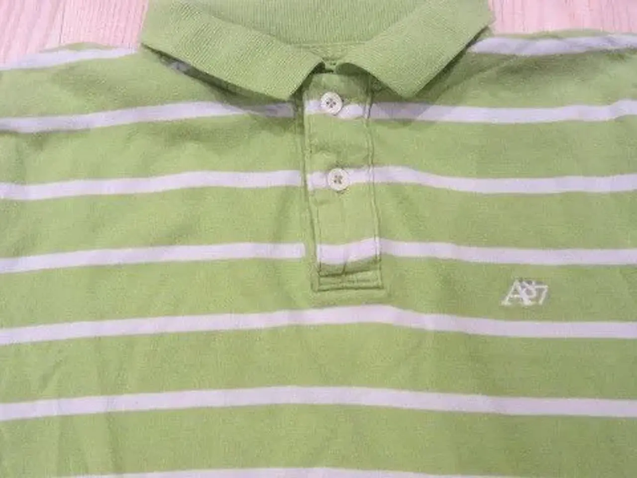 Billede 2 - Str. S, stribet poloshirt
