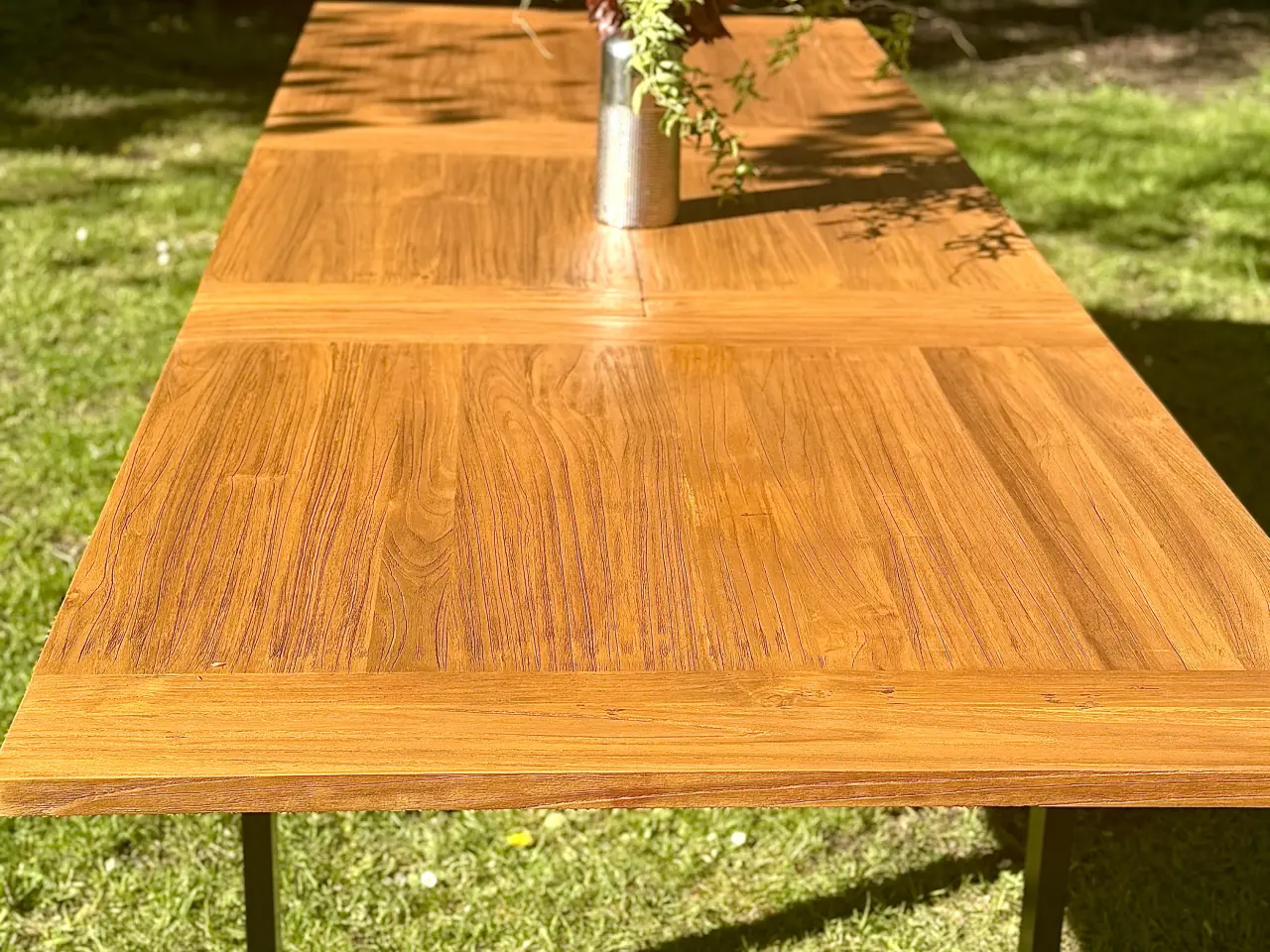 Billede 8 - Eksklusivt nyrenoveret massivt teakbord – Indoor &