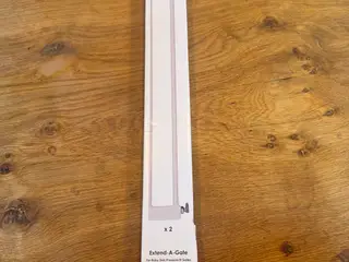 BabyDan Extend-A-Gate, 2 forlængere, hvid, uåbnet