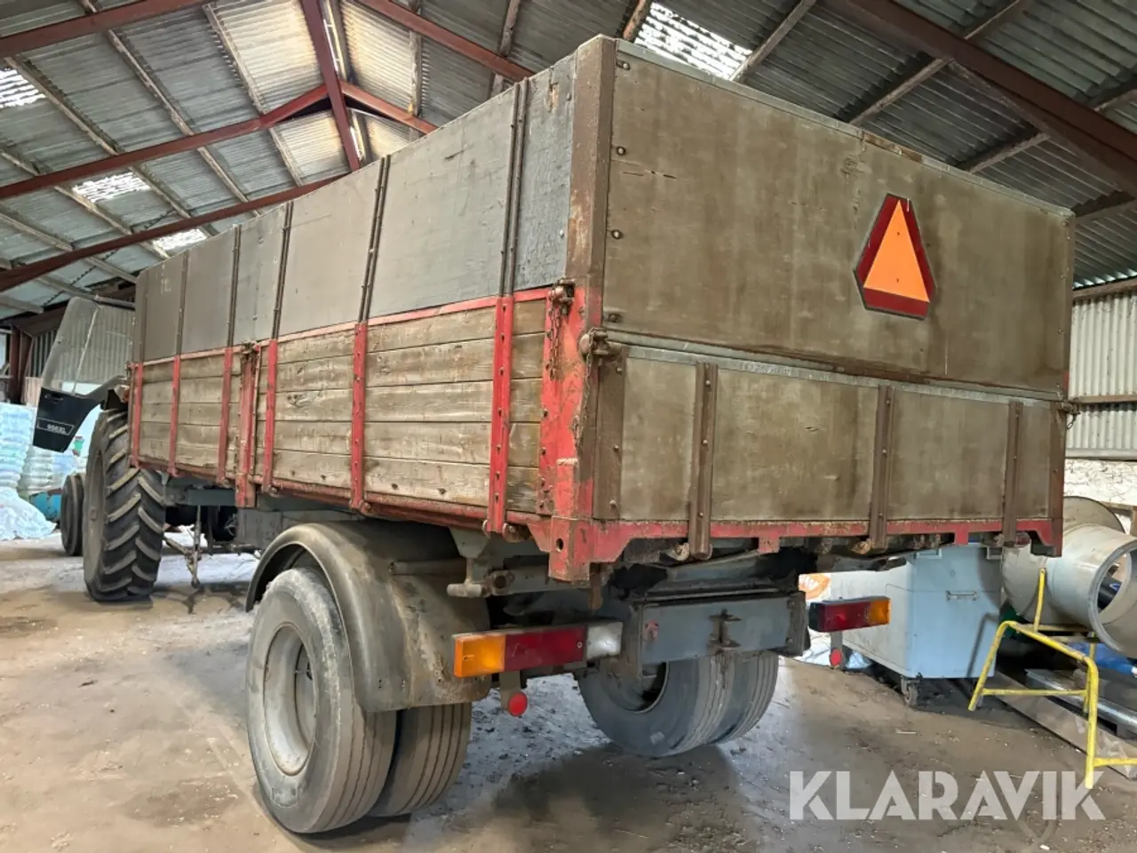 Billede 7 - Landbrugsvog / kornvogn med hydraulisk tip-lad - 1 akslet
