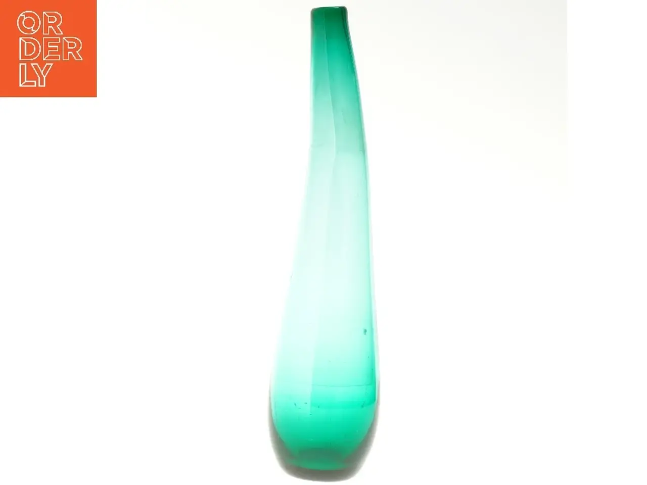 Billede 1 - Grøn glasvase (str. 33 cm)