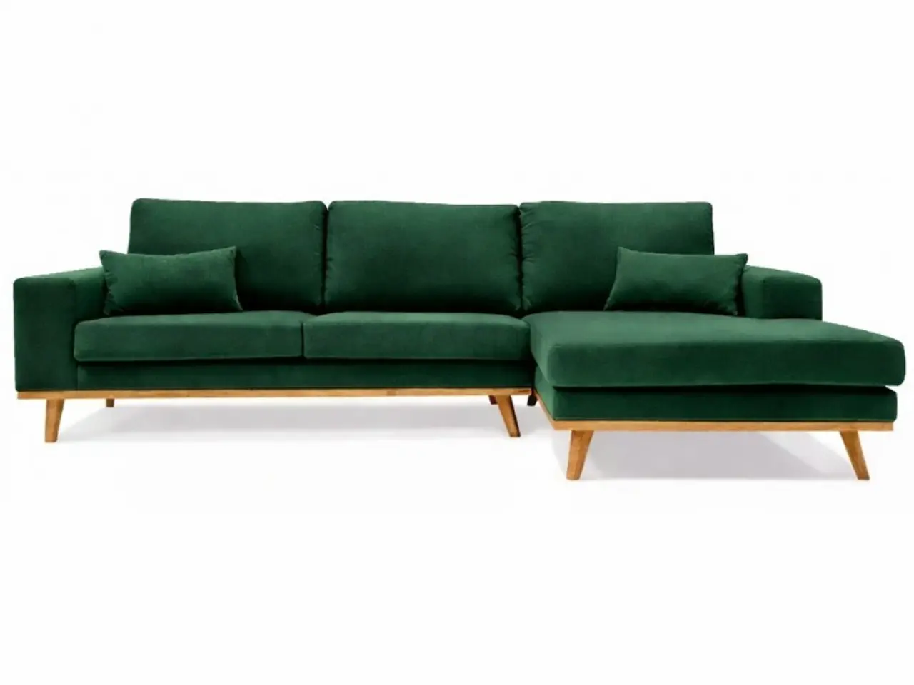 Billede 2 - Simone chaiselongsofa - Højrevendt Grøn velour