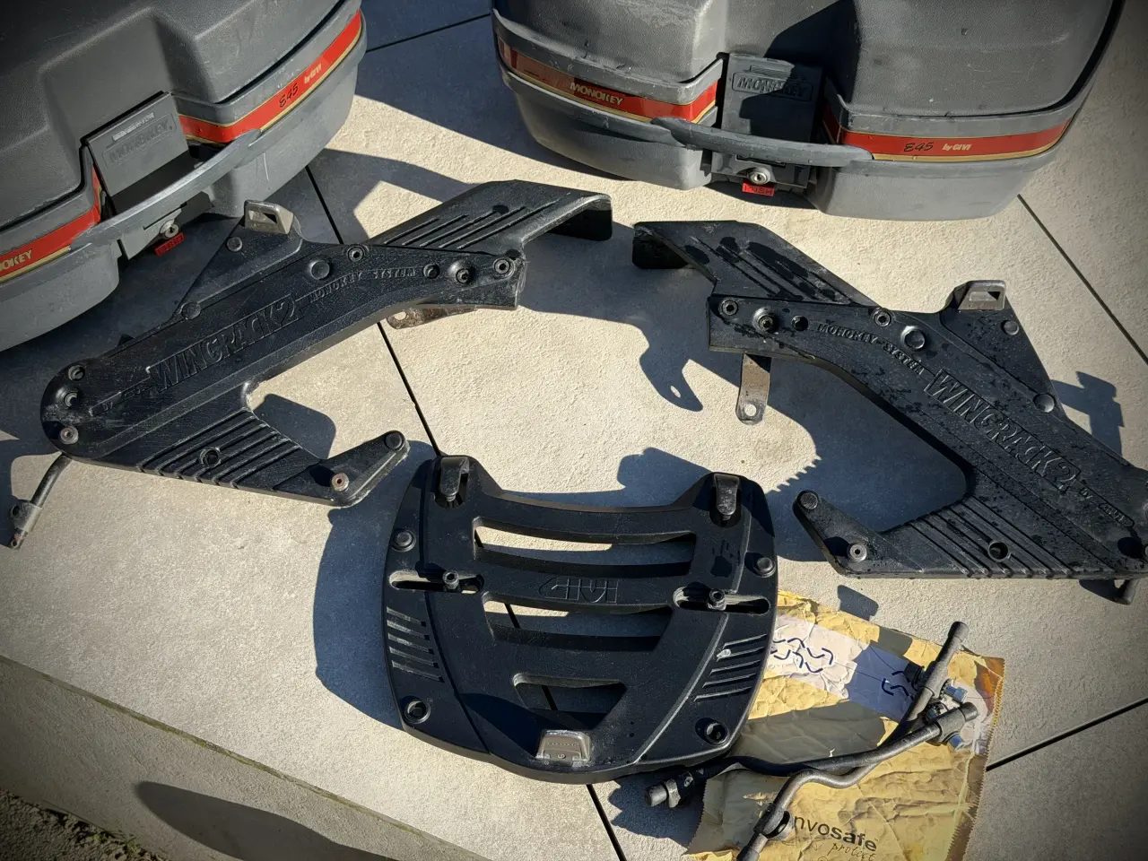 Billede 4 - Givi Wingrack2 med 2 stk. E45 monokey kufferter.