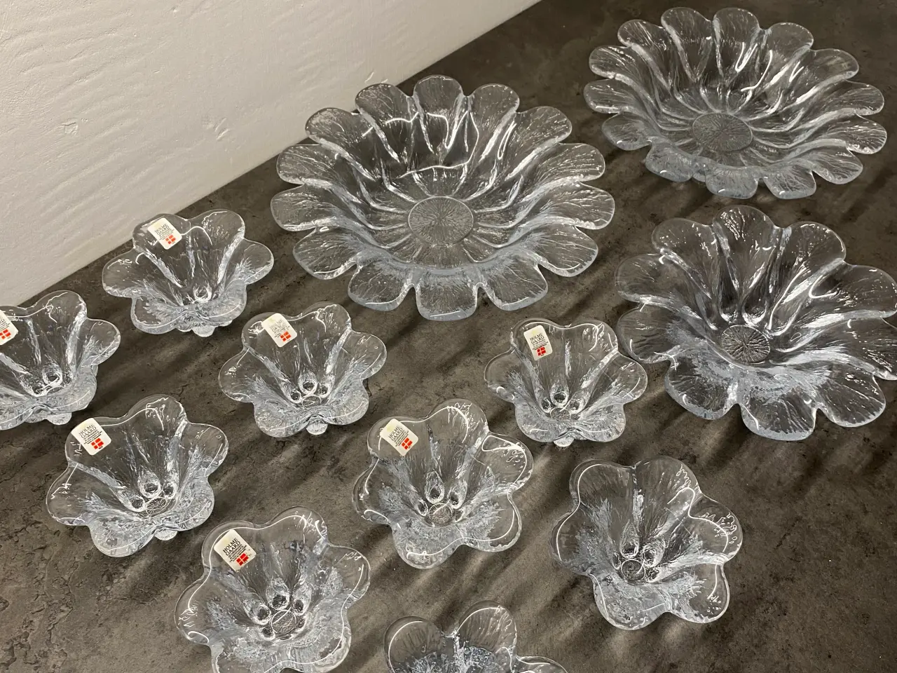 Billede 2 - Holmegaard Åkander glas skåle og lysestager