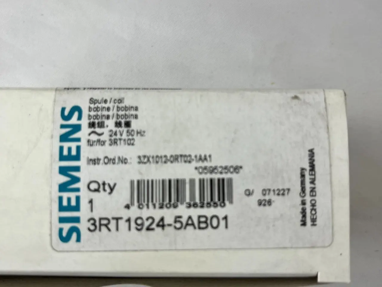 Billede 3 - Siemens 3RT1924-5AB01 SIRIUS Magnetic Coil 24 V AC