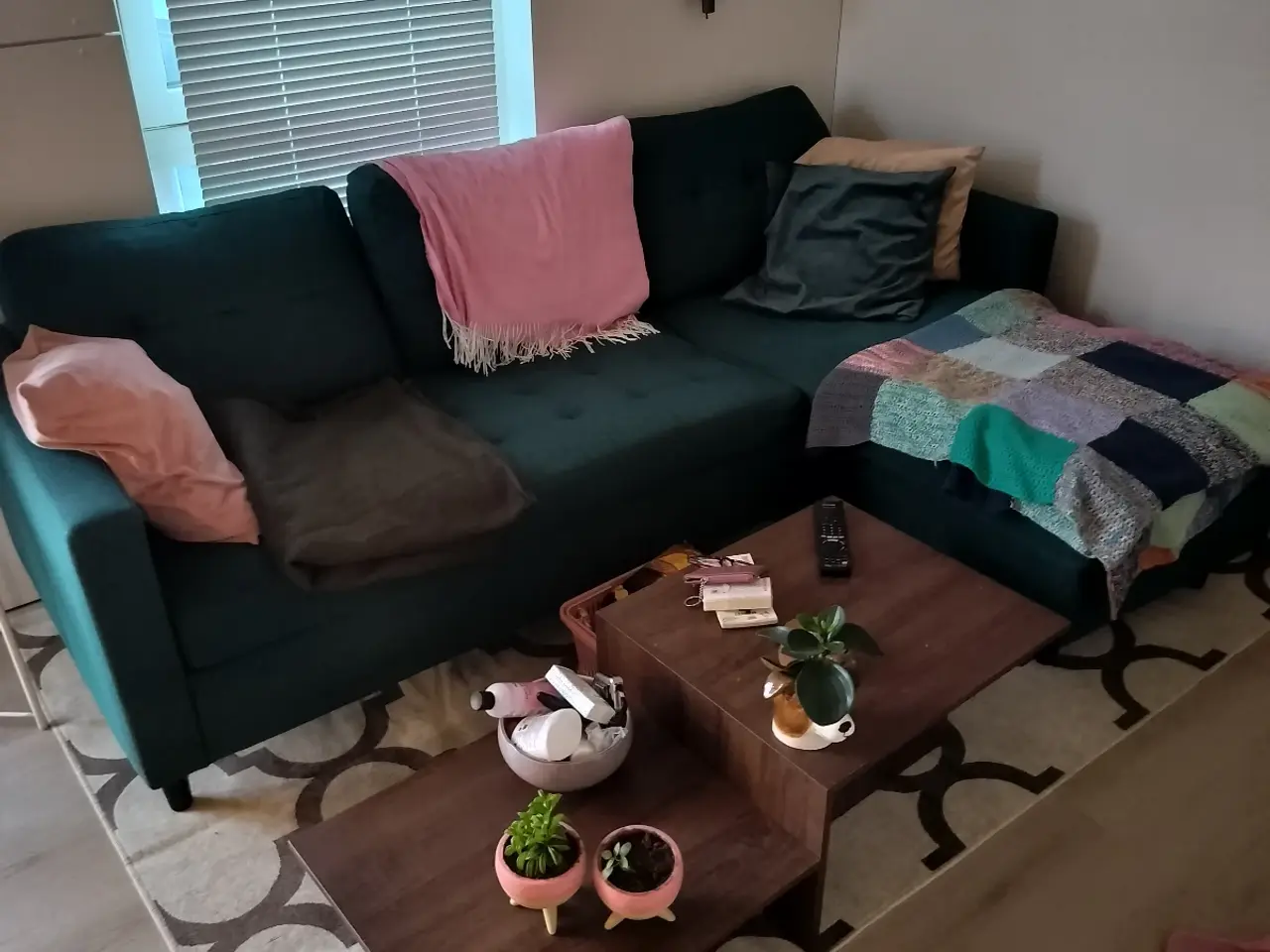 Billede 1 - Sofa med chaiselong (højre-/venstrevendt)
